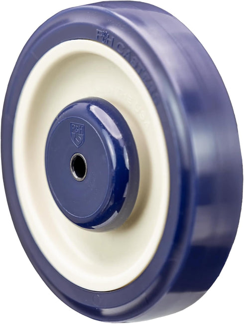 Universal Replacement Shopping Cart Wheel OEM P&H WC2054LD 5" x 1.25" Blue/Tan