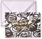 Abstract Floral Thank You Cards With Gold Foil
