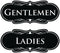 Designer LADIES GENTLEMEN 2-Pack, Black, Large