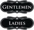 Designer LADIES GENTLEMEN 2-Pack, Black, Large