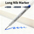 Zhhanhanw 10 20MM Pcs Long Head Deep Hole Marker Pens,Multi channel long pointed deep hole marking pen,Waterproof fast