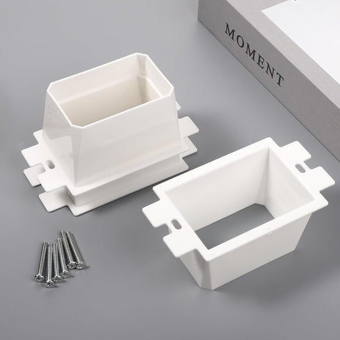 12pcs BE1-12 Electrical Outlet Box Extender, Single Gang with 24pcs Screws for Heavy Duty Outlet Extension