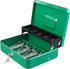 xydled Cash Box with Money Tray and Key Lock,Tiered,4 Bill / 5