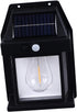 2 Pack 3 Solar Wall Lights Outdoor, LED Sconce Lights with Modes, Motion Sensor, Wall Mount for Patio Fence (Black)