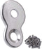 Desktop Fasteners Figure 8 with Screws, Heavy Duty Steel Table Top Connector, Desk Top Fasteners Clip