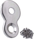 Desktop Fasteners Figure 8 with Screws, Heavy Duty Steel Table Top Connector, Desk Top Fasteners Clip