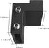 2PCS Barn Door Stopper for Sliding Barn Door Flat Track, Perfect Replacement Sliding Barn Door Hardware Accessories (Fit for Track: Width: 1-7/16 in-1-5/8 in, Thickness: 1/4 in) by DonYoung