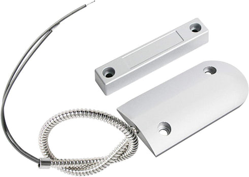 Aoje-Link OC-60B NC Rolling Door Contact Magnetic Reed Switch Alarm Sensor with 2 Wires, Zinc Alloy, 2pcs