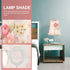 15cm IMIKEYA Floral Lamp Shade - Fabric Lampshade Replacement for Table - Floor and Chandelier Lamps Stylish Clip On