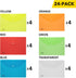 Legal Size Plastic Envelopes with Snap Closure 9x12 - FLEXOFFICE Document File Folder Organizer, Pack of 24