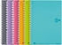 KOKUYO D Shaped Soft Ring Notebook, 6mm Ruled with Dot-Lines, 80 Sheets, A5, 6 Colors Set, Japan Import