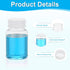 PATIKIL 5 Pcs 80ml Reagent Bottles, PET Wide Mouth Round Bottles with Screw Cap for Lab Liquid Storage