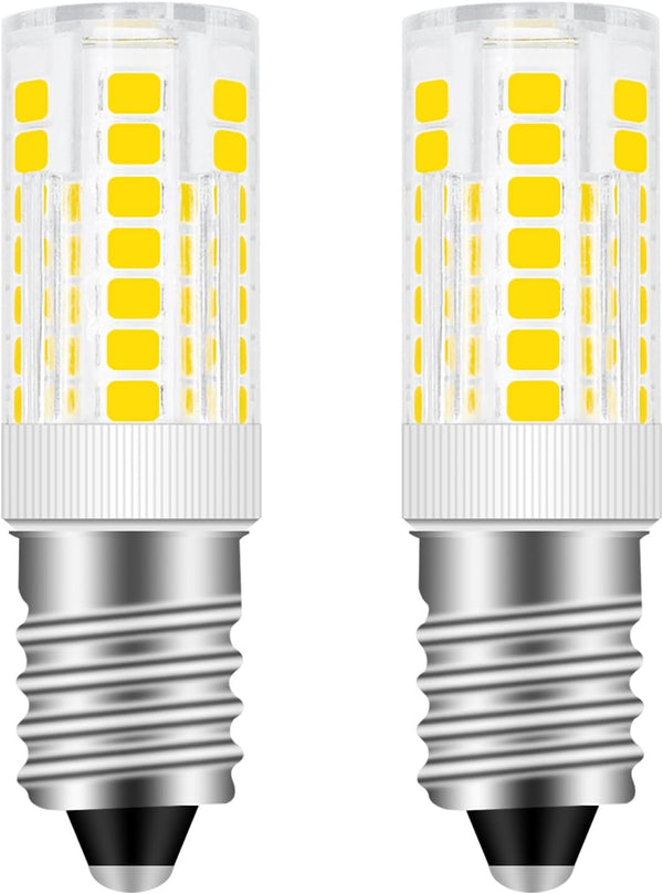 E14 LED Bulb, 4W Replacement for Whirlpool Freezer Light, Daylight White 5000K, 120V, 2 Pack