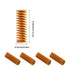 3Dman 4PCS 40mm Hand Twist Leveling Nut + 4PCS Hot Bed Spring Compression + 4PCS M4X40mm Screws for 3D Printers