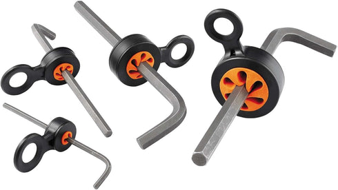 Hand Tool Attachment Slips, Easy Slide On Design, Connects to Tool Lanyards, Variety Pack, 4-Pack