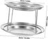 Stainless Steel Double Layer Seafood Serving Tower - Perfect for Parties