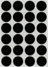ChromaLabel 0.75 Inch Round Label Removable Color Code Dot Stickers, 1008 Pack, Black