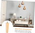 4pcs M8 5x15cm KALLORY Solid Wood Furniture Legs Sofa Replacement Legs Cabinet Feet with Threaded Rod for Coffee Table
