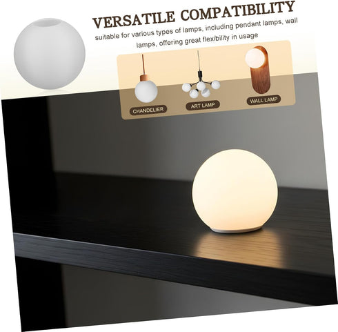 80mm 30mm NOLITOY Frosted Glass Globe Lamp Shade round Opening Replacement for Ceiling Pendant Wall Sconce Light
