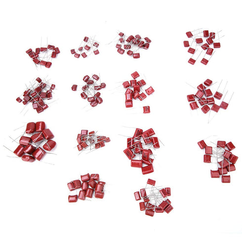 Capacitor 400v 630v Kit, 180PCS CBB Polypropylene Film Capacitor Assortment for Electric Circuits