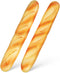 Homoyoyo 2PCS Realistic Fake Bread 13.6" Long Artificial French Bread Loaves Soft