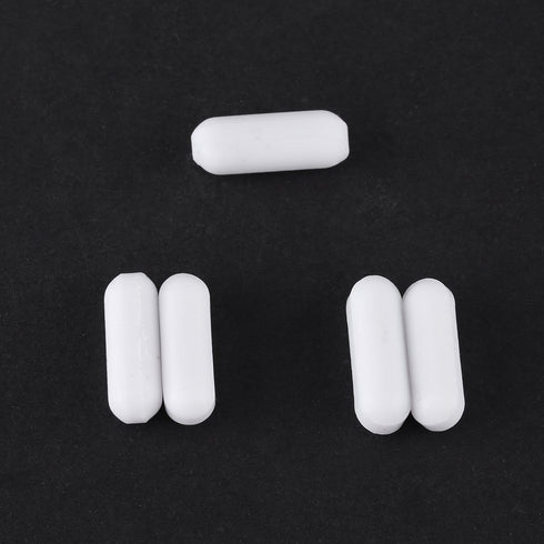 5pcs PTFE Magnetic Stirrer Mixer Stir Bar, White Color, Laboratory Stir Plate Bar (7X30mm)