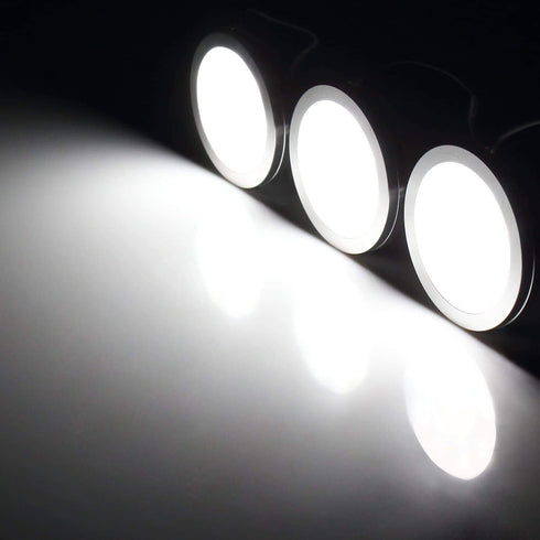 Set 6, Dimmable Counter Closet, (6Pack,White) LED Puck Lights, of White | Under Cabinet Lighting, Led Under Lighting