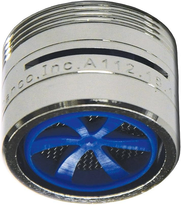 Danco Chrome Dual Thread Slotted Water-Saving Aerator, 15/16-27 Male X 55/64-27 Female, 10489