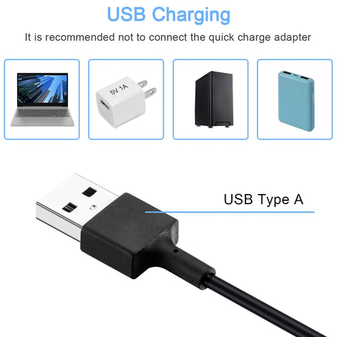 Replacement Charging Cable for Fitbit Inspire 3, USB Dock Cord for Smart Watch Fitness Tracker, 2 Pcs 3.3ft/1.0ft with