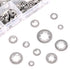 Hilitchi 180 Piece 304 Stainless Steel Internal Tooth Starlock Washers Assortment Kit - 7 Sizes