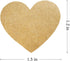 Hcode Love Heart Shape Natural Kraft Labels - 1.5'' Permanent Adhesive Paper Stickers (500 per Roll)
