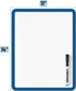 Mr. Pen Dry Erase Board, 14” x 11” Small White Board with Black Marker, Dark Blue Frame for Kids & Students