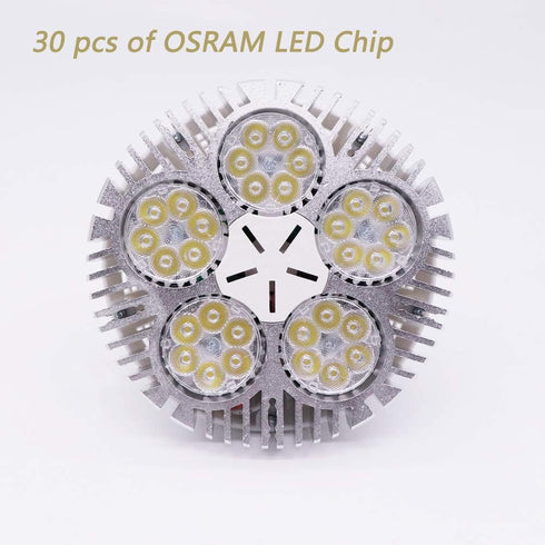 Aolyty 45W (85W Equivalent) PAR38 LED Bulb, White 6000K 3500lm E26 Base, 35 Degree Beam Angle, AC 120V