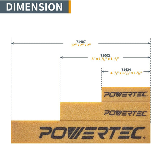 POWERTEC 71407 Abrasive Cleaning Stick for Sanding Belts & Discs, Woodworking Shop Tools