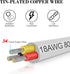 50FT 18 3 18AWG 18/3 Gauge Wire Conductor, Electrical Wire, Oxygen Free Stranded Tinned Copper Wire, Insulated Low