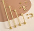 SMOKT 1Pcs x1 Brass Long Furniture Handles Wardrobe Kitchen Cupboard Cloakroom Bedside Cabinet Handle Bedroom