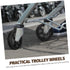 4pcs OUNONA Replacement Wheels for Shopping Cart Rolling Cart Wheel Caster for Grocery Trolley Pu Material