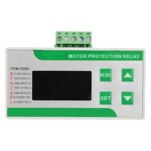 MDB-201Z Motor Relay, Digital Electric Motor Protector with Three Reset Mode, Overload Phase Loss Protector