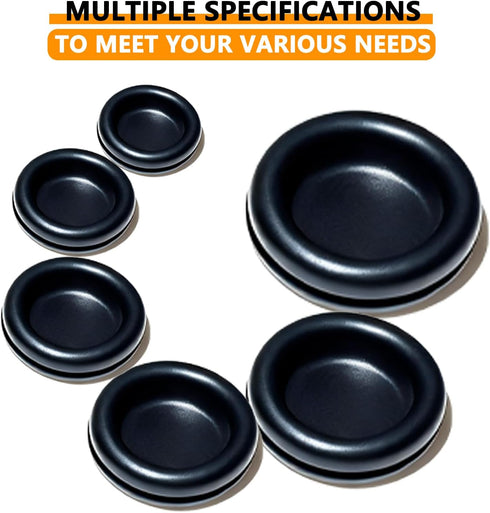 Grommet 70 Pack 7 Grommets Rubber Kit - Sizes Firewall Rubber Hole Plugs Rubber for Wiring, Automotive, Home