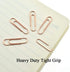 HAHIYO Paper Clips, Sturdy 1.1 inches Length, 300 Pack Heavy Duty Rust Proof Metal in Bright Rose Gold