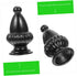 balacoo 2Pcs Creative Lamp Finial Modern Decorative Lamp Caps with Polished Base for Table and Floor Lamps Elegant Lamp