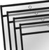 8.5x11, 50 Pack 8.5 11 Heavy Duty Dry Erase Pockets Plastic Paper Sleeves Job Ticket Holder Clear Sheet Protectors x
