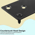 BokWin 6Pcs 80x40x2mm Mending Bracket Plate, Stainless Steel Heavy Duty Flat Corner Brace for Wood, Metal Straight