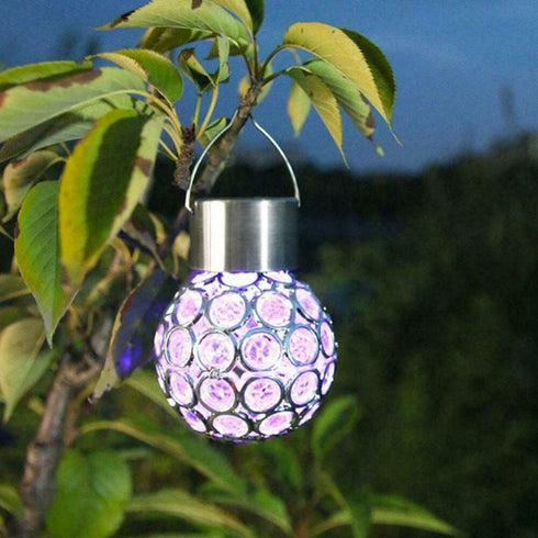ansu Multi-Color LED Solar Lantern - Waterproof Outdoor Light