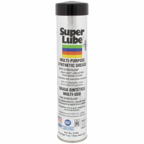 Super Lube Multi-Purpose Synthetic Grease w/ Syncolon - Water Resistant Grease - Food Grade