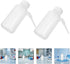 6pcs 250ml FOMIYES Translucent Polyethylene Wide Mouth Wash Bottles Laboratory Squirt Bottles for Chemical Reagent