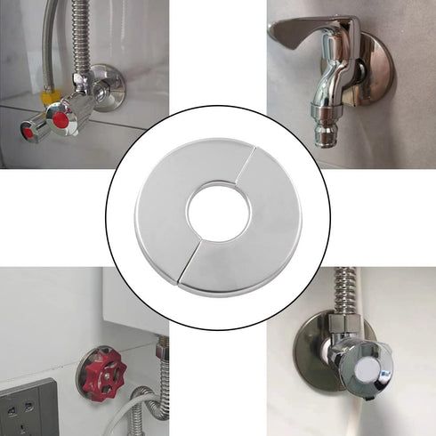 2PCS Round Escutcheon Plate 304 Stainless Steel Snap-fit Decorative Cover for Outer Diameter 65mm, Inner Diameter 24mm