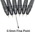 Maydahui 12 PCS Multicolor Planet Rollerball Pen, Black Gel Ink Outer Space Theme Star Pens for School Party Astronomer