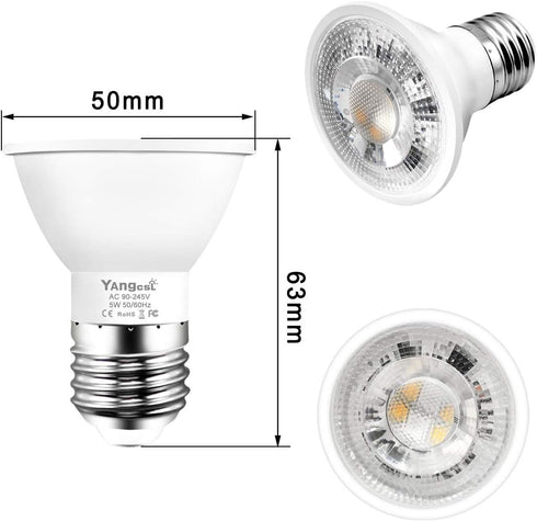 LED Color Changing RGB Light Bulb, 6 Pack, 40W Equivalent 400LM, E26 Mood Ambiance Lighting with Remote