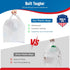 500 Pack (11.5x 6.5 21) Fuxury ( Plain White Plastic Bags with Handles for Small Business in Bulk, T Shirt Shopping Bag